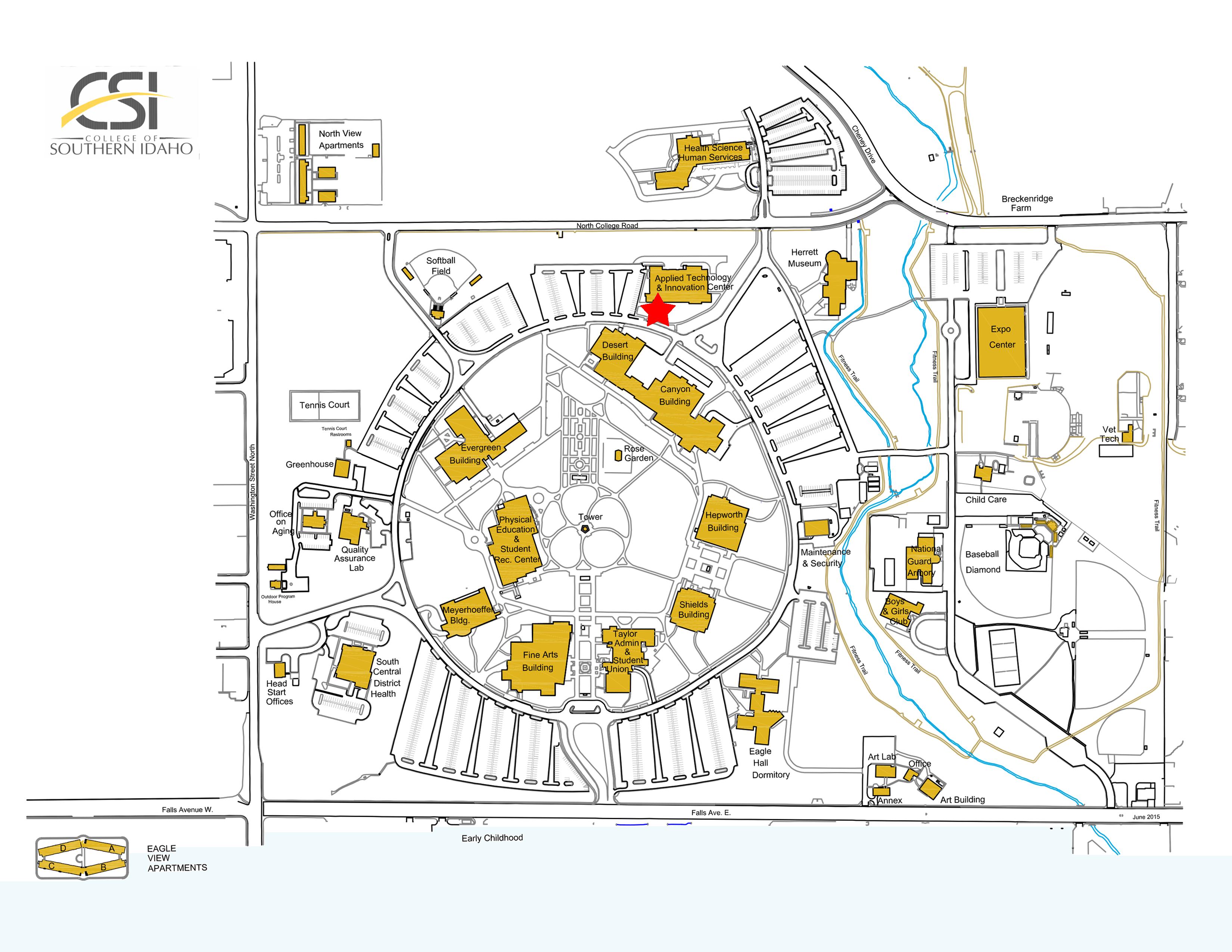 Map of CSI Twin Falls Campus