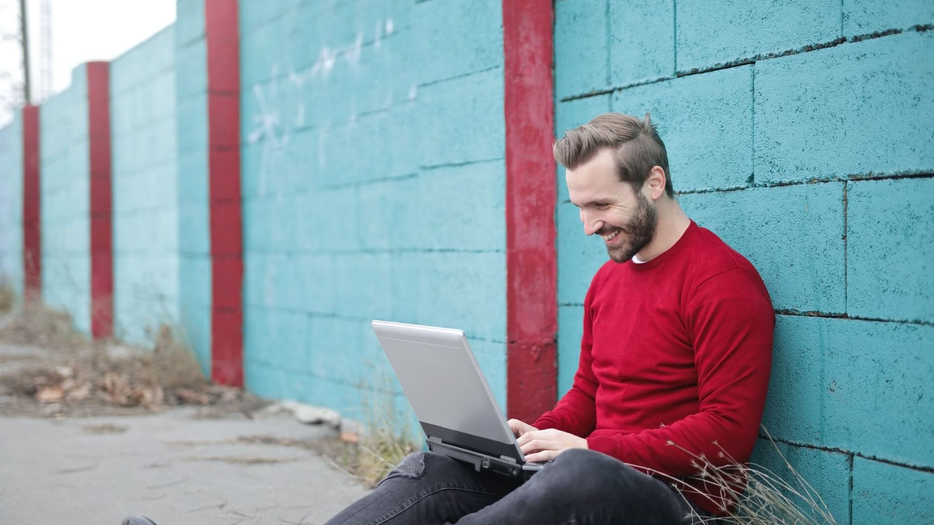 guy sitting at a computer