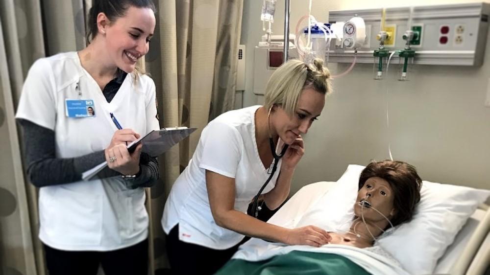 CNA Student with their patient