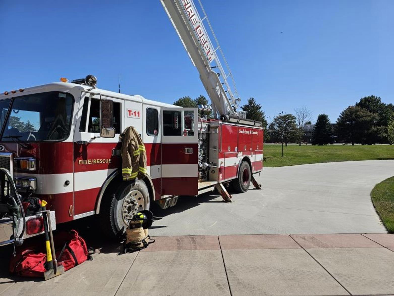 Firefighter 1 with Lab