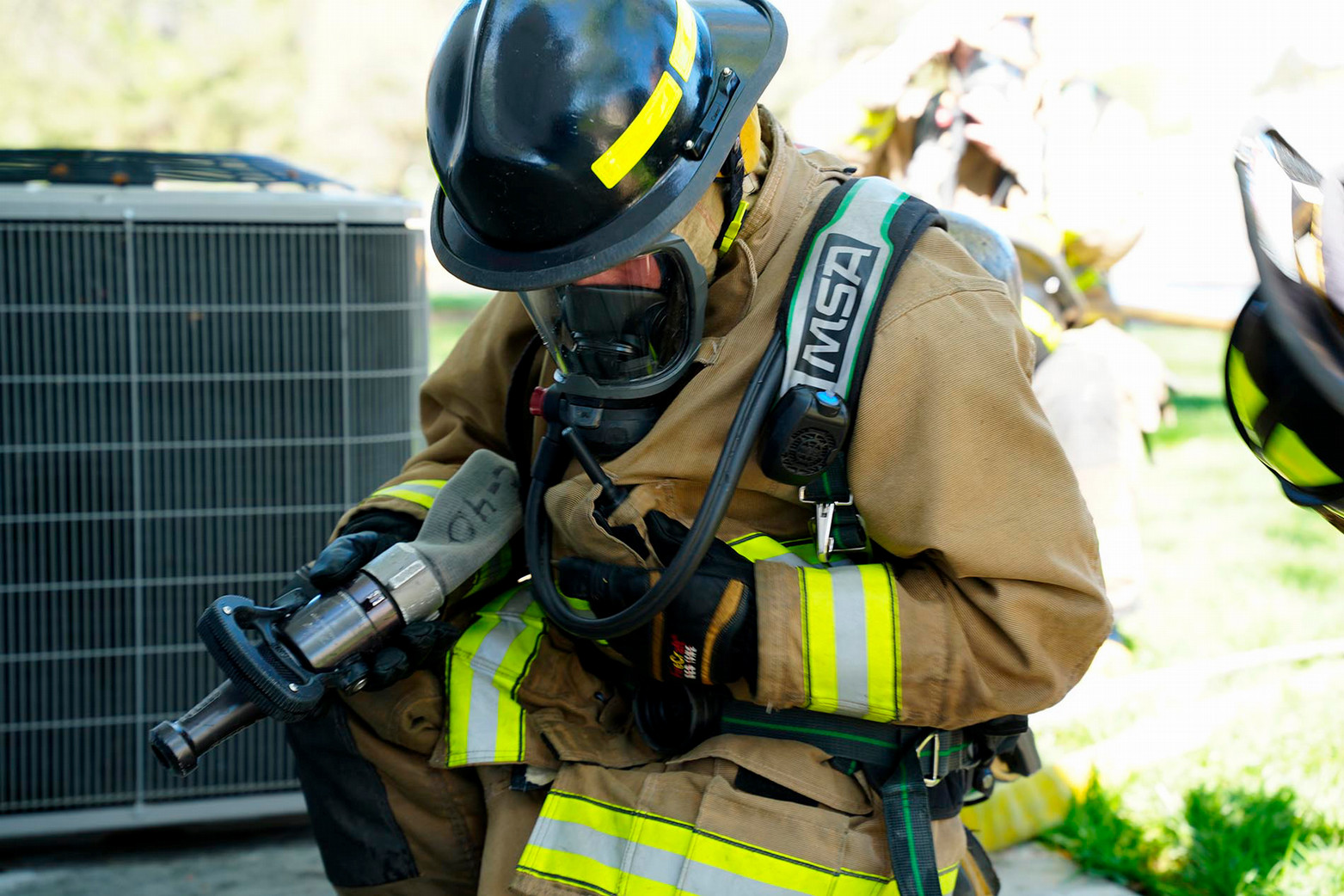 Firefighter 1 with Lab