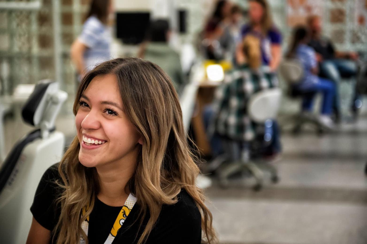 smiling student